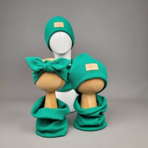 Czapka Prążkowana Zielona