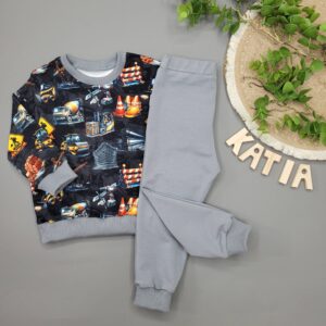 Bluza Koparki Znaki Drogowe Na czarnym Tle