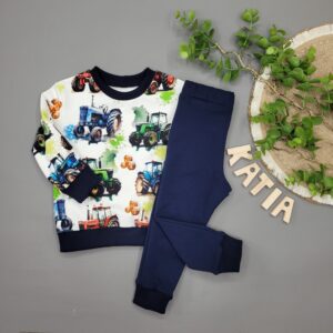 Bluza Kolorowe Traktory Na Kremie