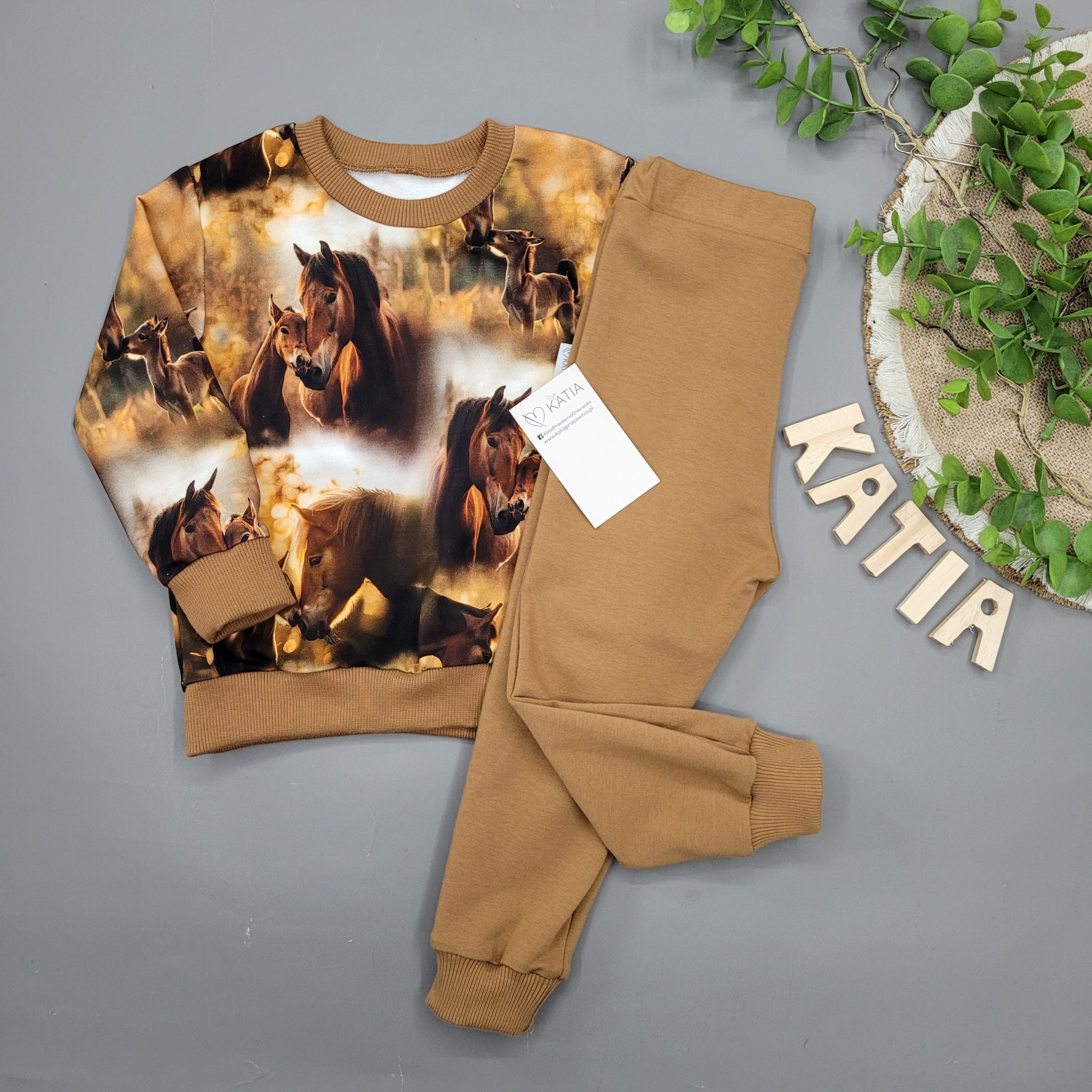 Bluza Brązowe Konie