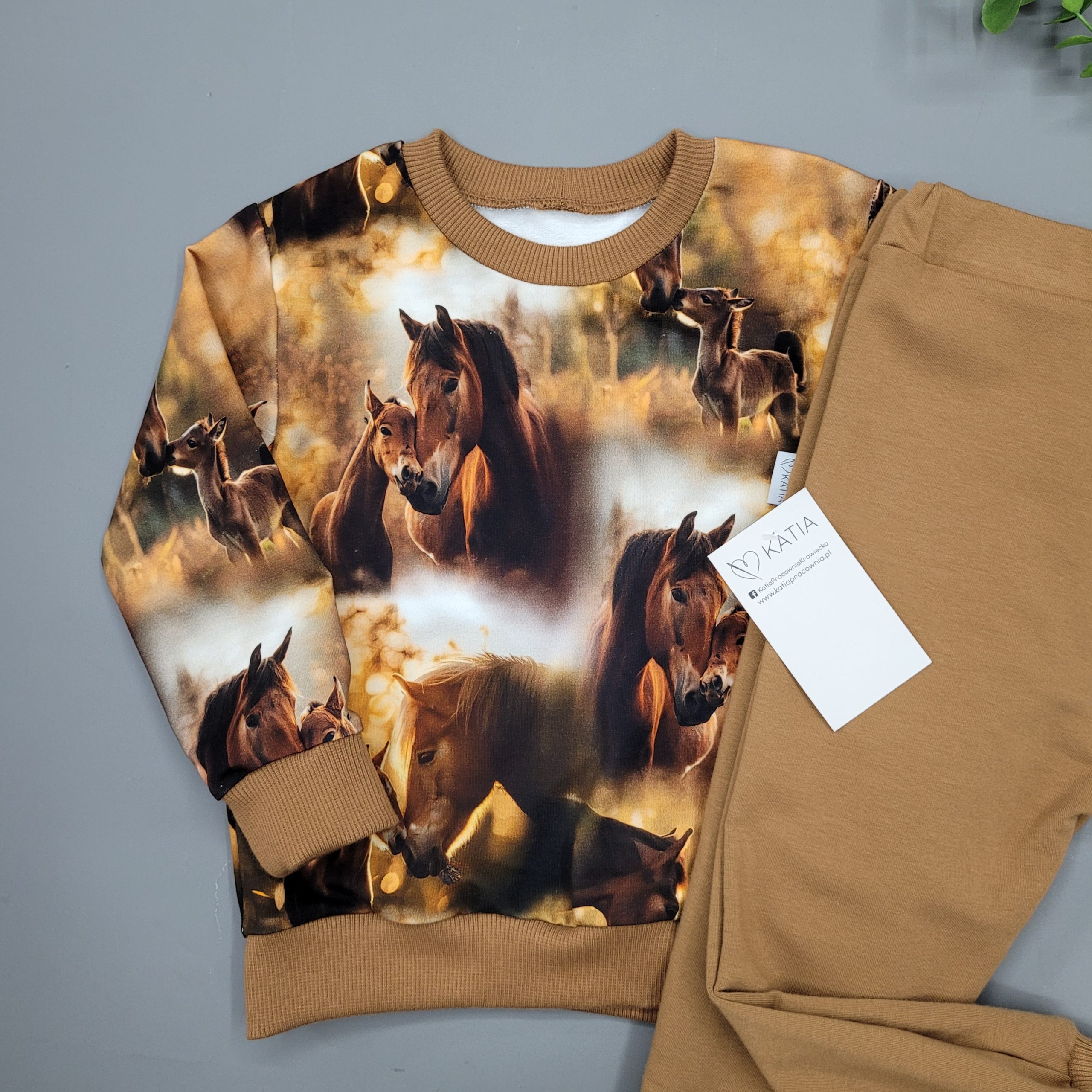 Bluza Brązowe Konie - obrazek 2
