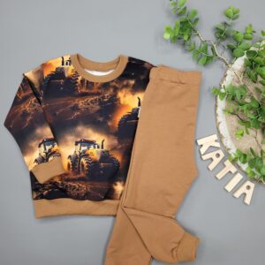 Bluza Pomarańczowe Traktory Na Karmelu - obrazek 2