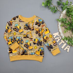 Bluza Koparki Na Musztardowym Tle