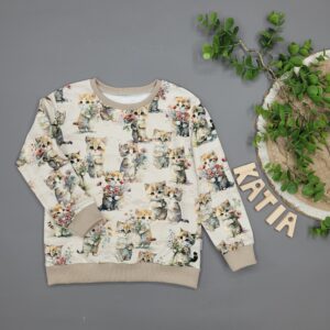 Bluza Koty Na Beżu
