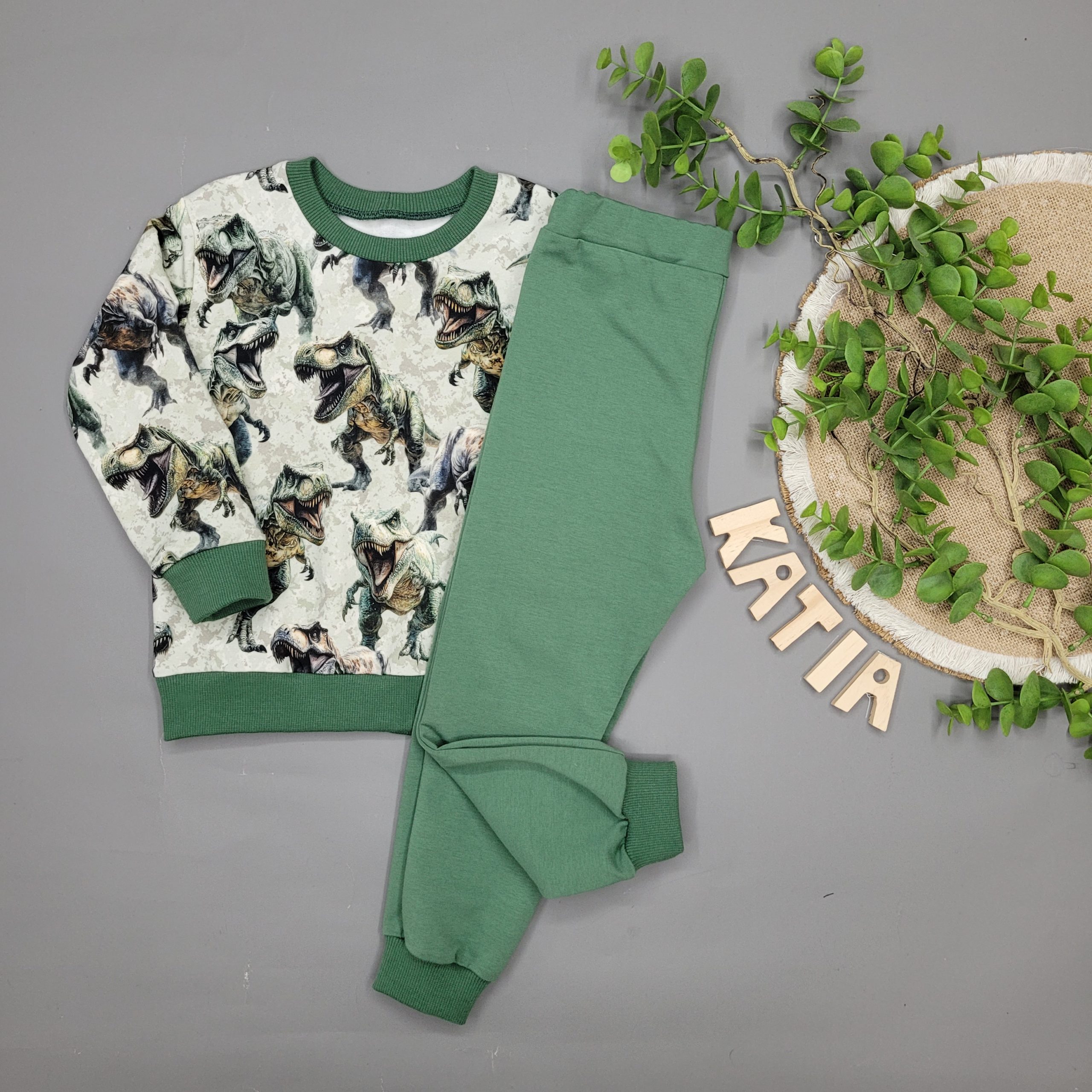 Bluza Dinozaury Zielony